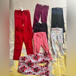 #32 leggings and jeggings for girls 9 items